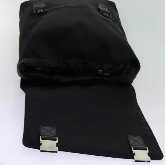 GUCCI Web Sherry Line Backpack Nylon Black Green Red - Picture 7 of 16